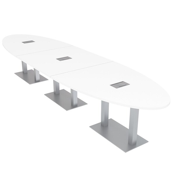 45 in W, 165.75 in L, 29 in H, Engineered Wood Top, White